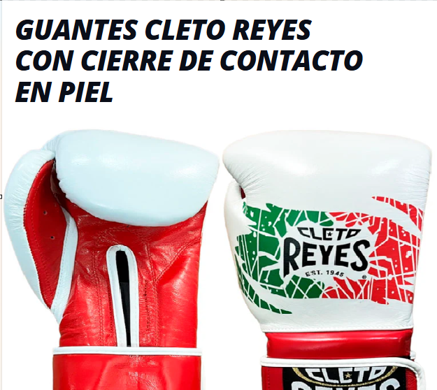 Guantes de box cierre de cintacto